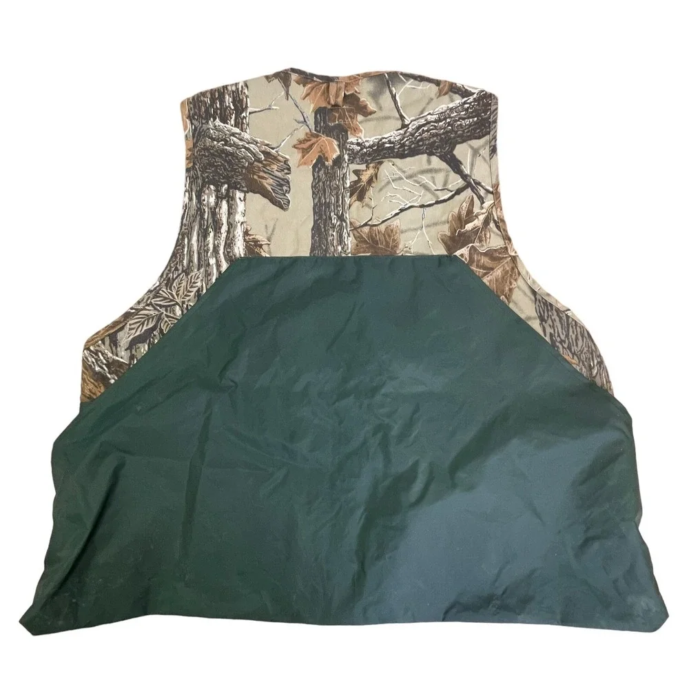 Ozark Trail Hunting Vest Mens Large Camouflage Zip Hiking Fishing‎ Outdoors EUC